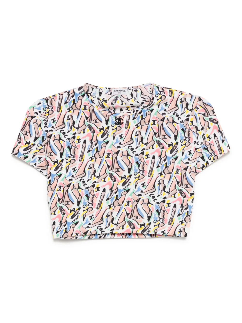 Pre-owned Chanel 1990-2000s Cropped T-shirt