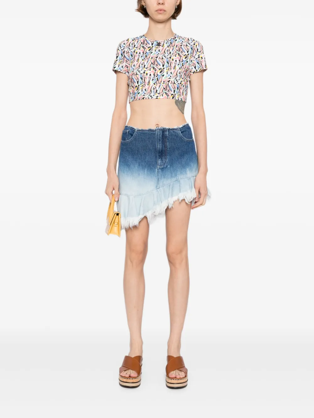 Pre-owned Chanel 1990-2000s Cropped T-shirt