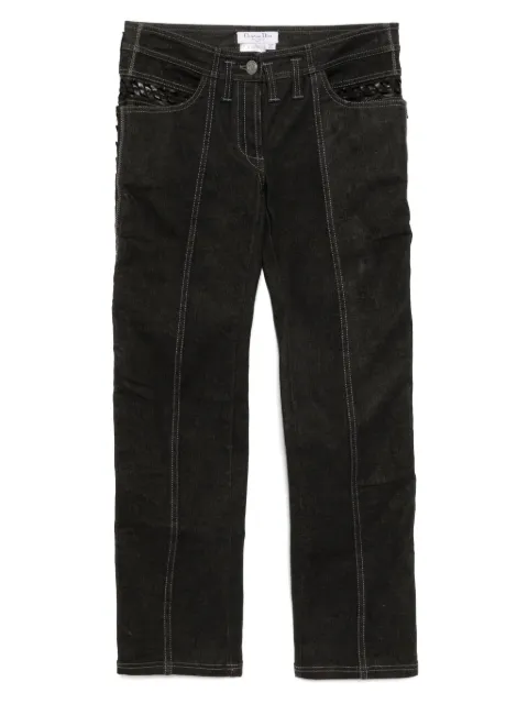 Christian Dior Pre-Owned 2006  whipstitch-detail jeans