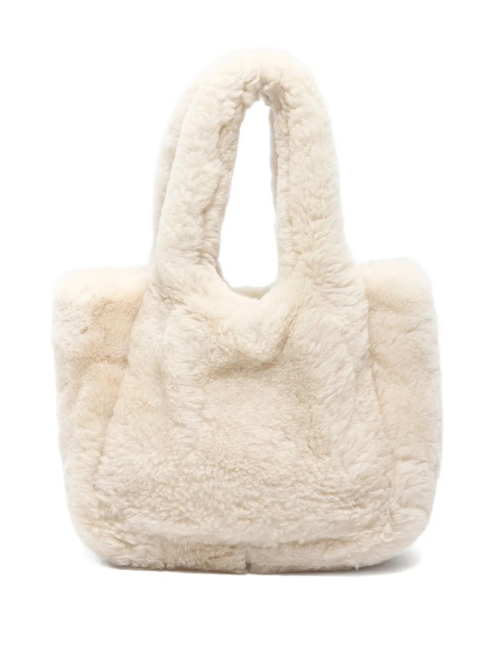Pre-owned Prada 2020-2024 Shearling Tote Bag