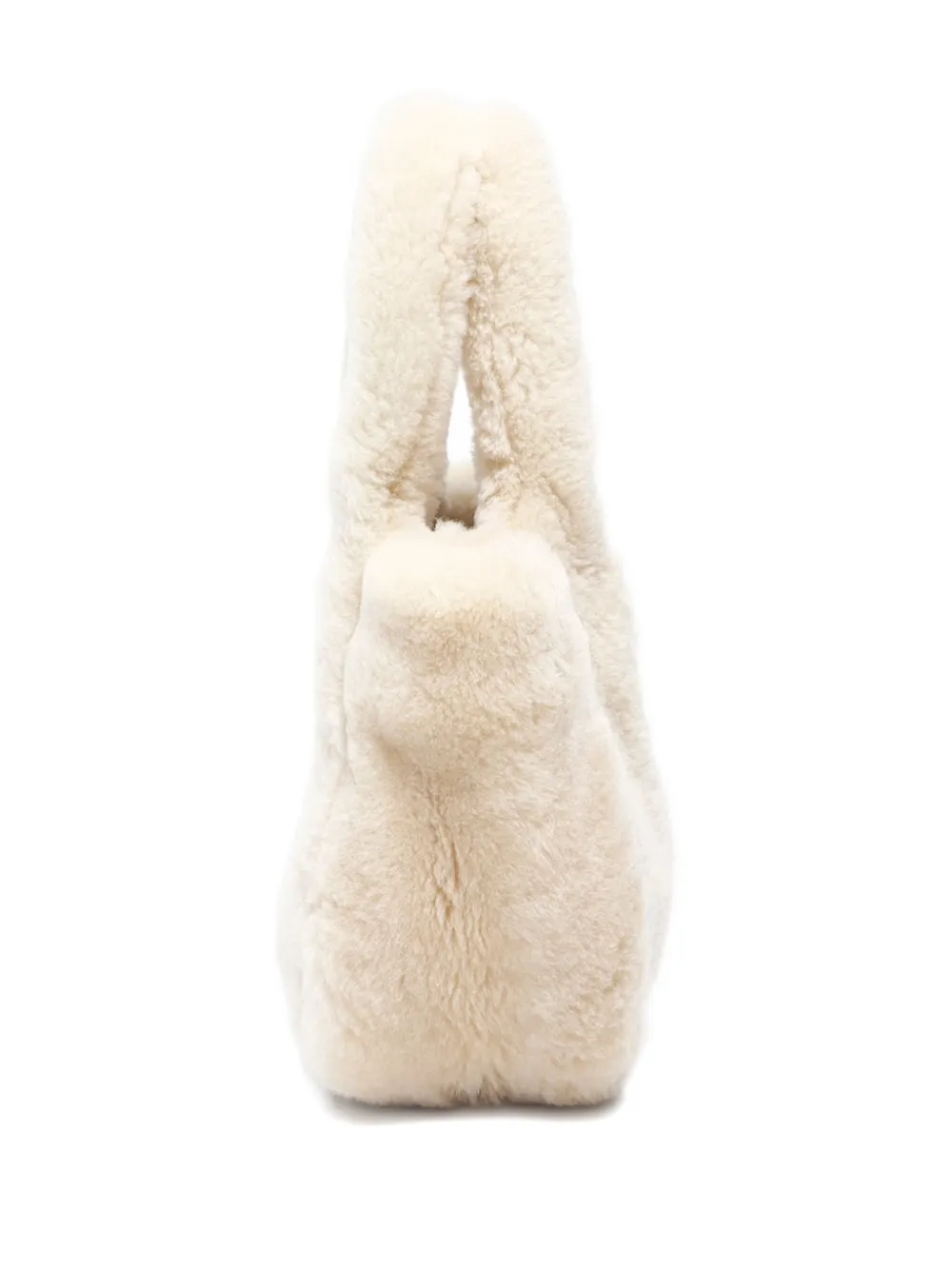 Pre-owned Prada 2020-2024 Shearling Tote Bag