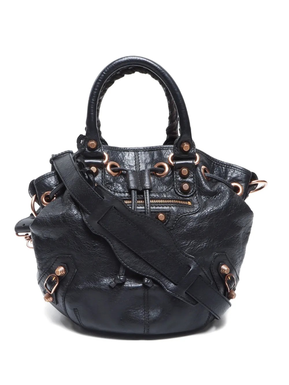 Balenciaga Pre-Owned 2010-2020 Pompon leather tote bag | Black | Image 1