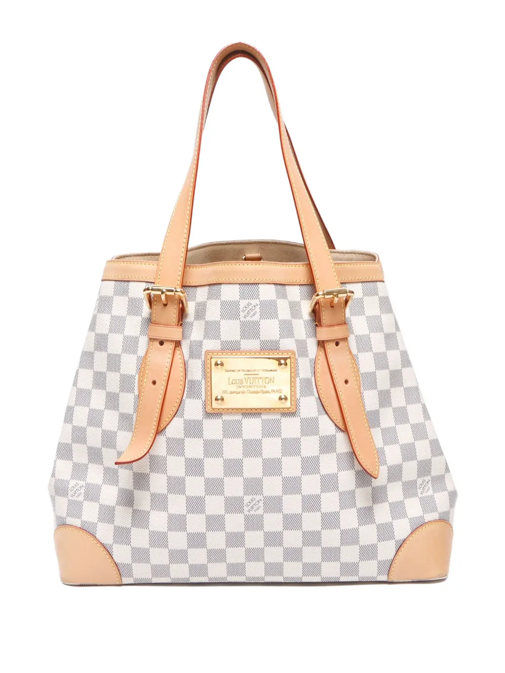 Louis Vuitton Pre-Owned 2008 Damier Azur Hampstead MM tote bag | White | Image 1