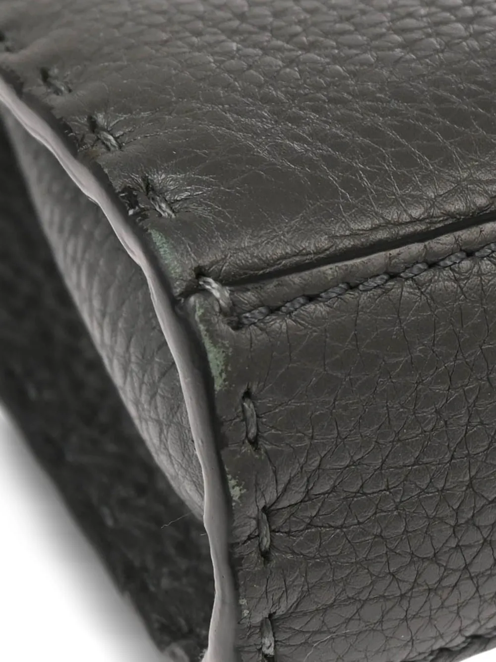 Pre-owned Fendi 2010s Mini Peekaboo Leather Handbag