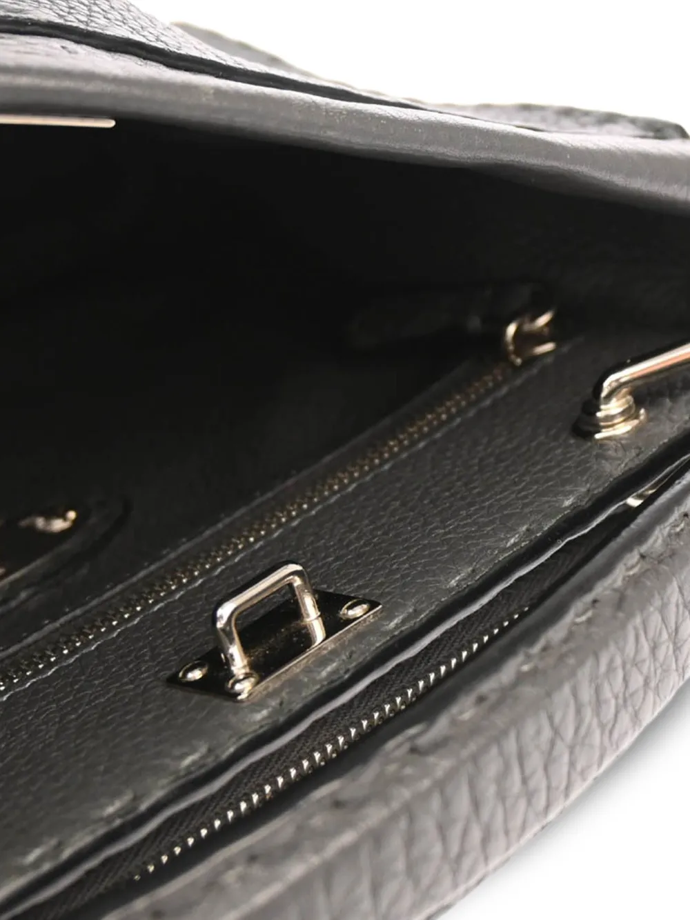 Pre-owned Fendi 2010s Mini Peekaboo Leather Handbag