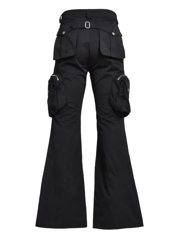 FFFPOSTALSERVICE Pantalon Évasé à Poches Cargo Noir FARFETCH MA