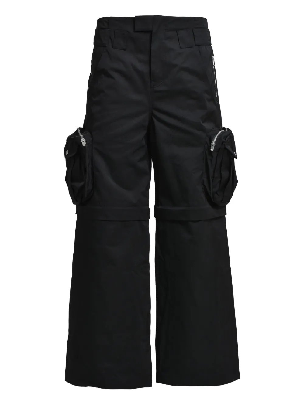 FFFPOSTALSERVICE wide-leg cargo trousers | Black | Image 1