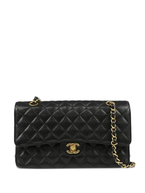 CHANEL Pre-Owned 2019 미디엄 클래식 더블 플랩 숄더 백