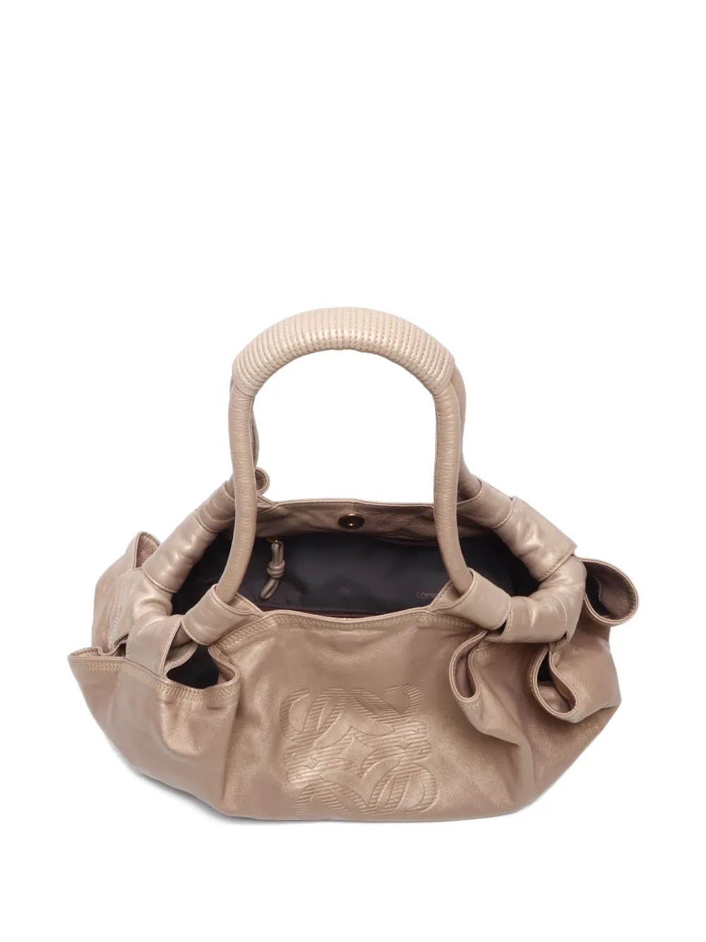 Pre-owned Loewe 2010 Aire Handbag In Gold