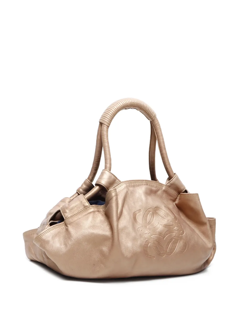 Pre-owned Loewe 2010 Aire Handbag In Gold