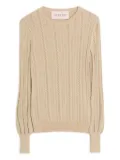Valentino Garavani lattice-knit pullover - Neutrals