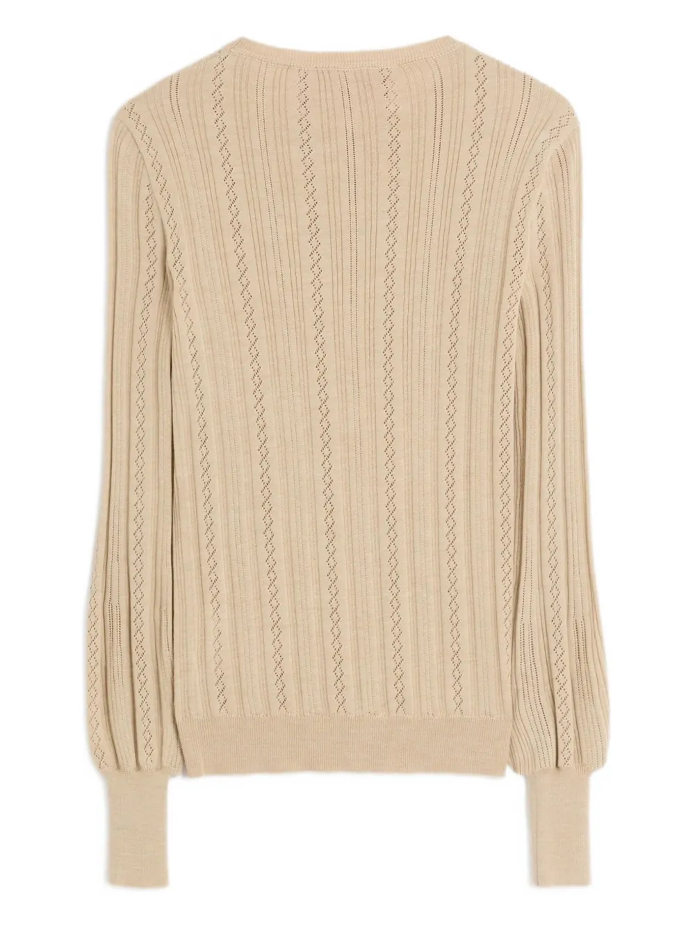 Shop Valentino Lattice-knit Pullover