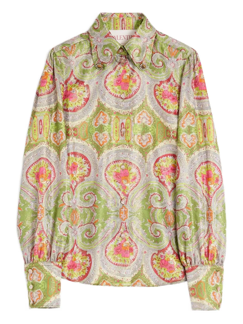 Valentino Garavani Blouse met bloemenprint Groen