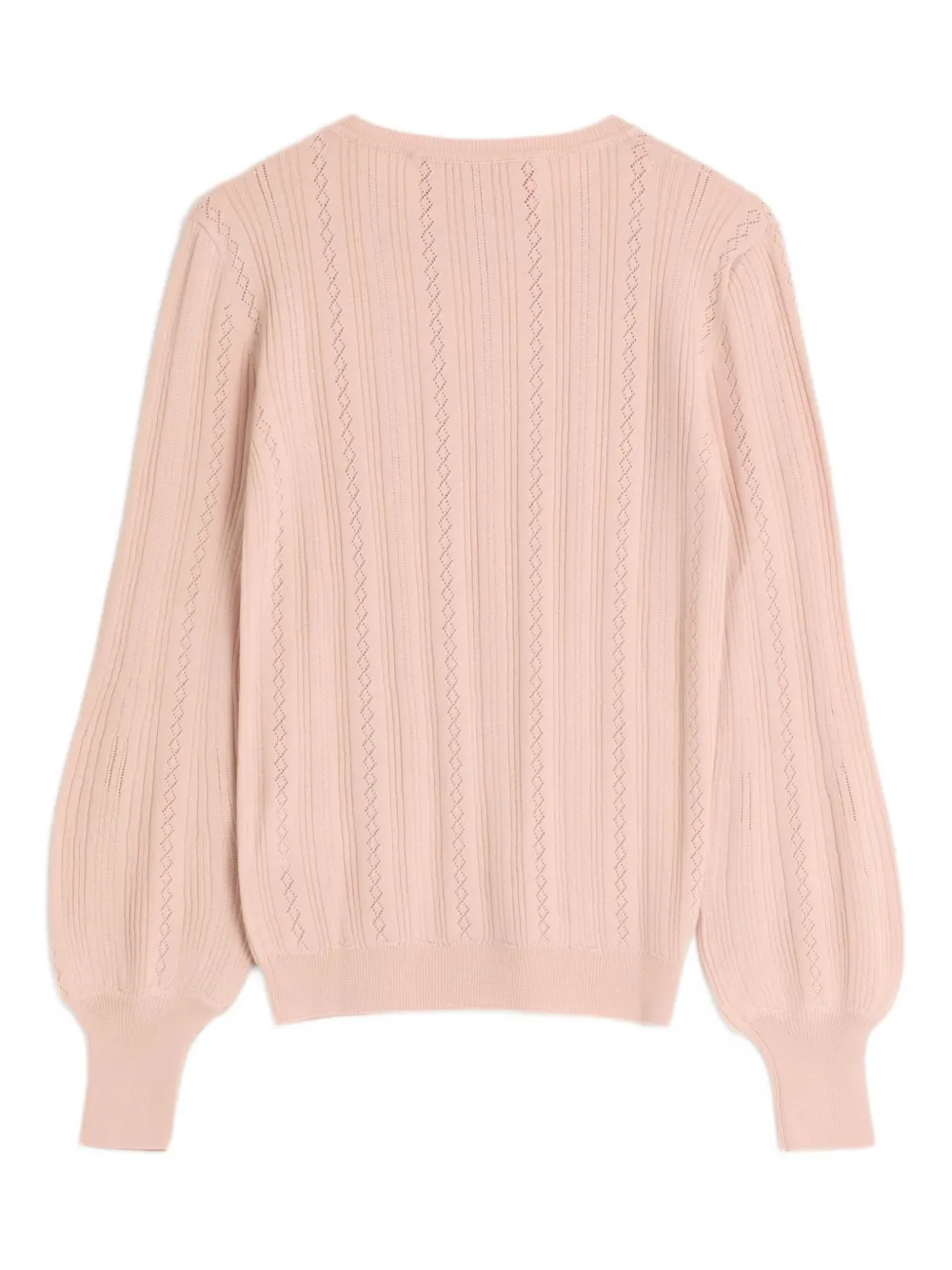 Valentino Garavani VLogo Signature geribbelde trui Roze