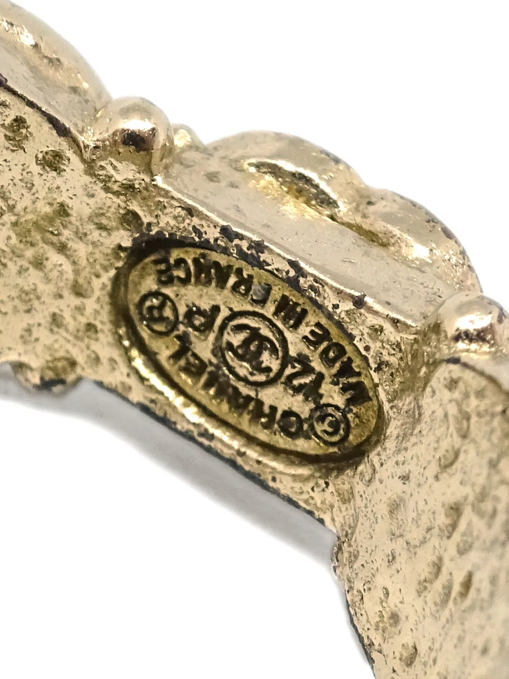 Pre-owned Chanel 2012 Gripoix Ring