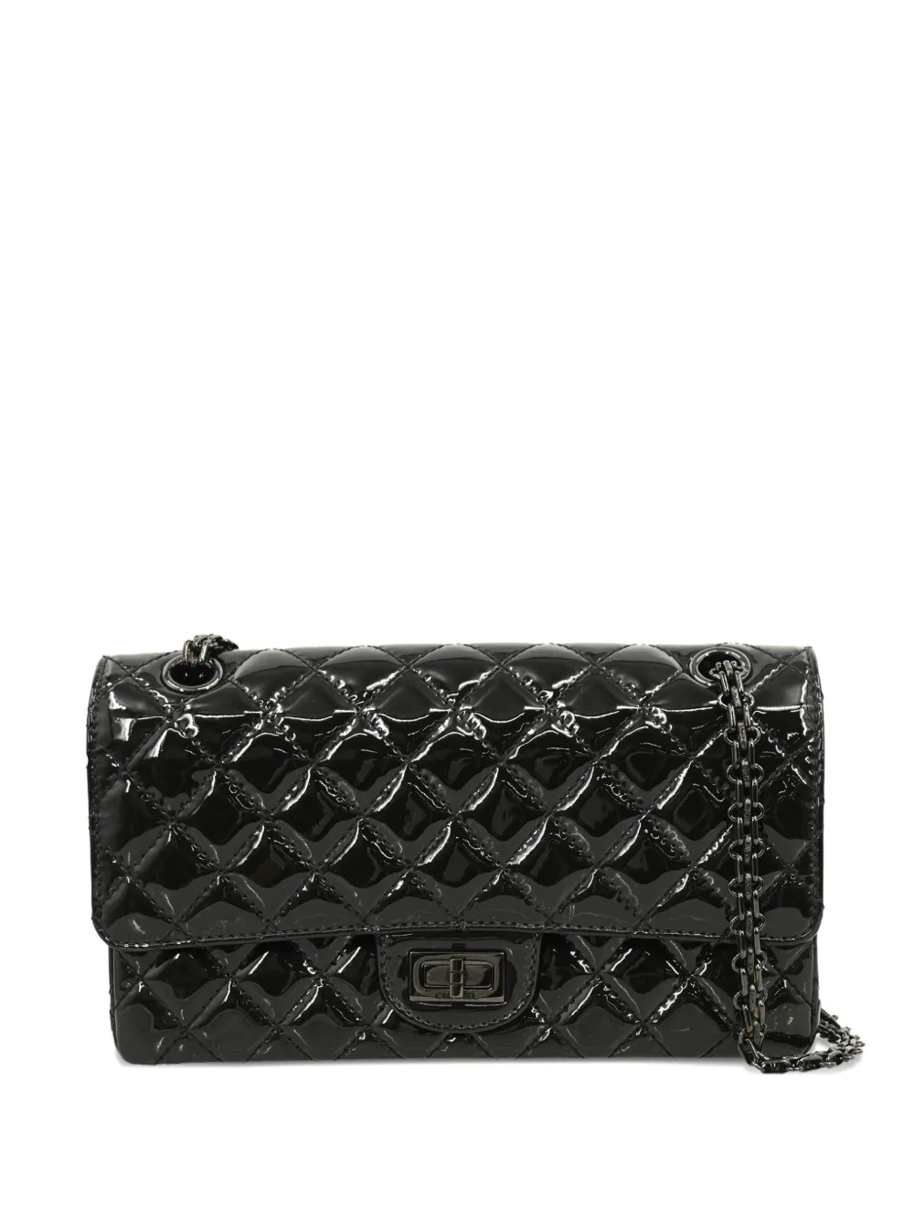 CHANEL Pre-Owned 2020 ダブルフラップ ショルダーバッグ M - ブラック CHANEL Pre-Owned 2020 ダブルフラップ ショルダーバッグ M - ブラック