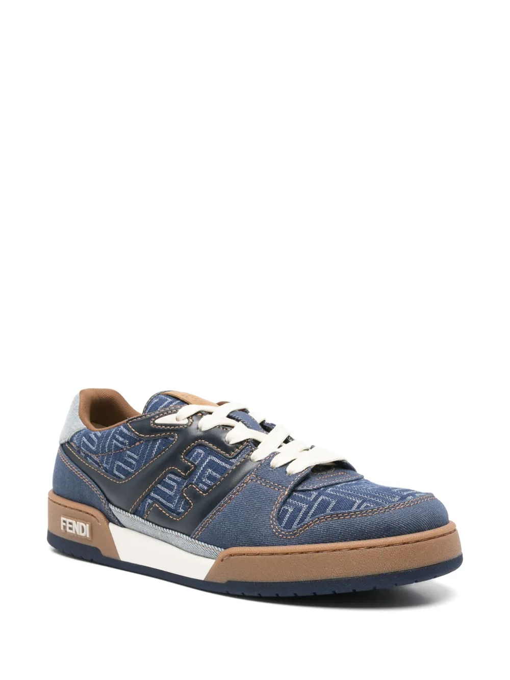 FENDI leather sneakers Blue