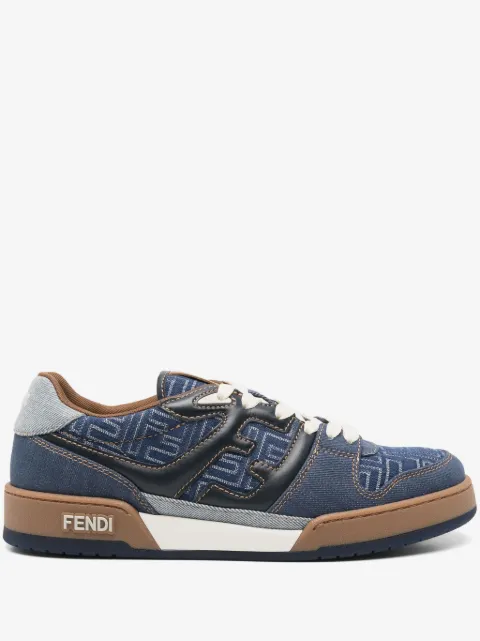 FENDI Match leather sneakers
