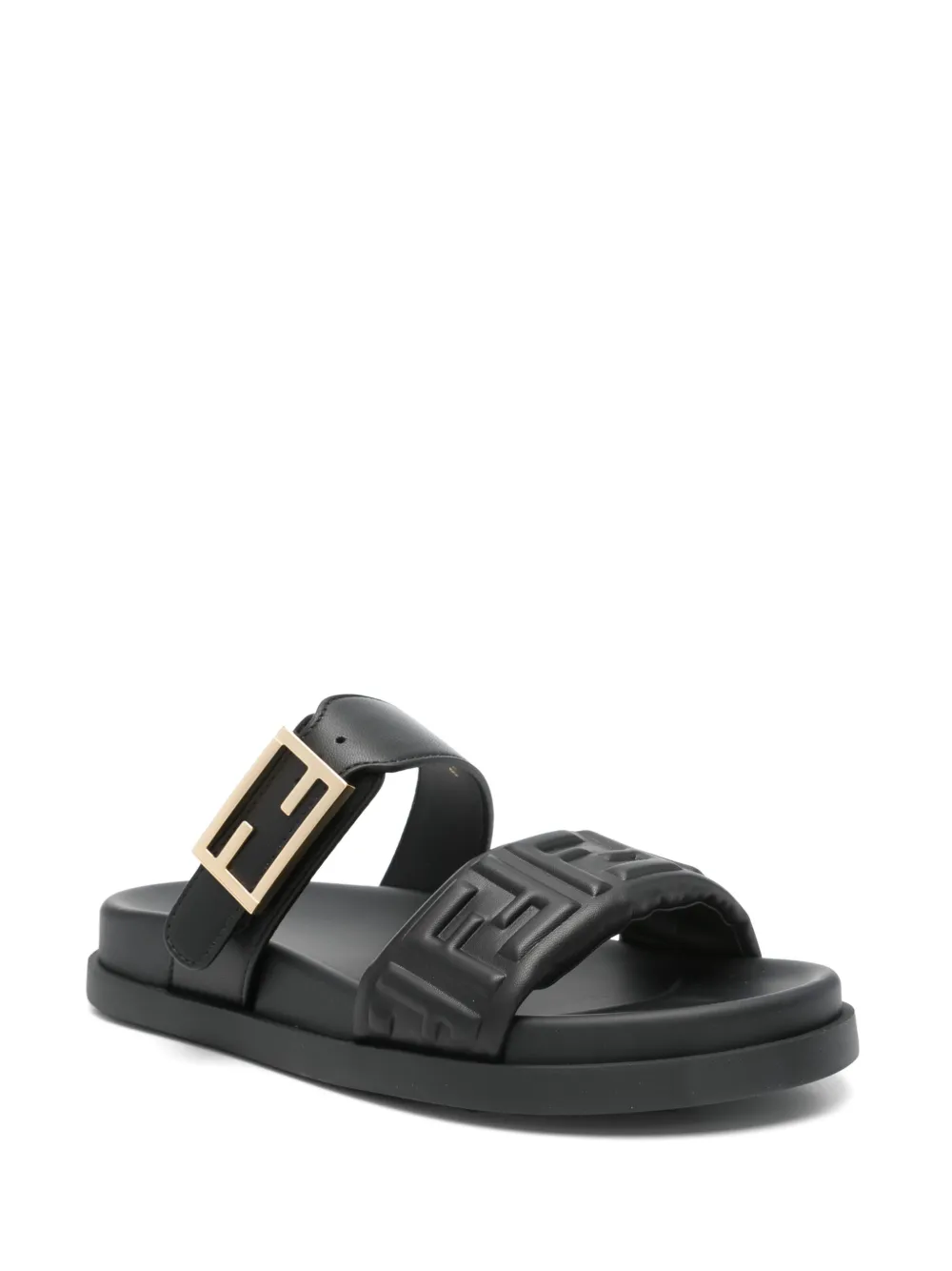 FENDI nappa-leather sandals Black