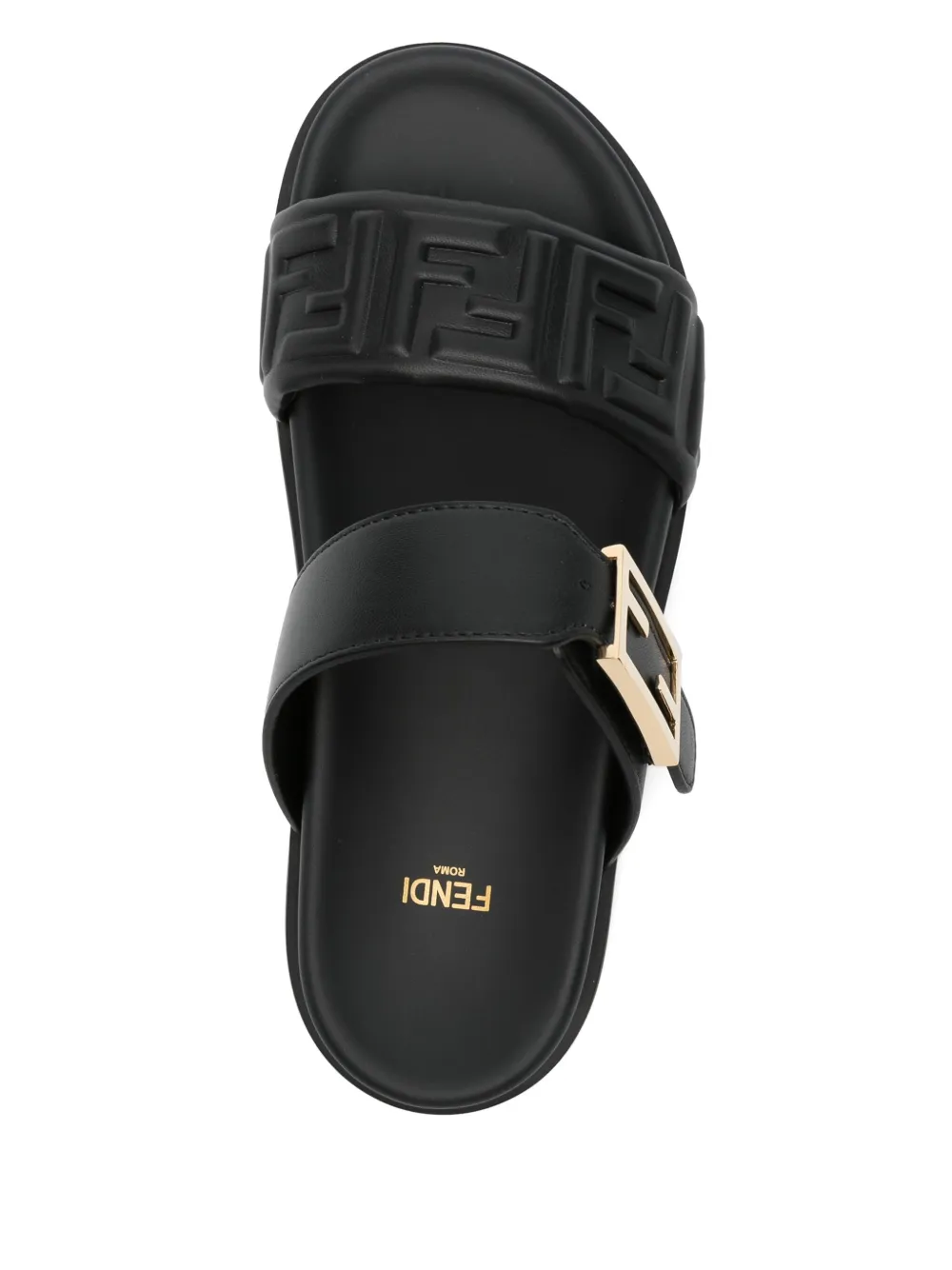 FENDI nappa-leather sandals Black