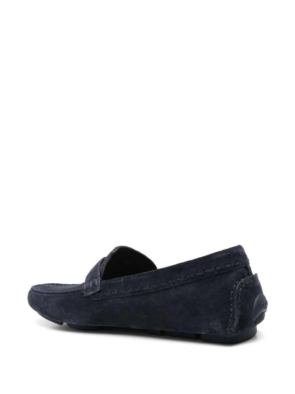 FENDI leather loafers Blue