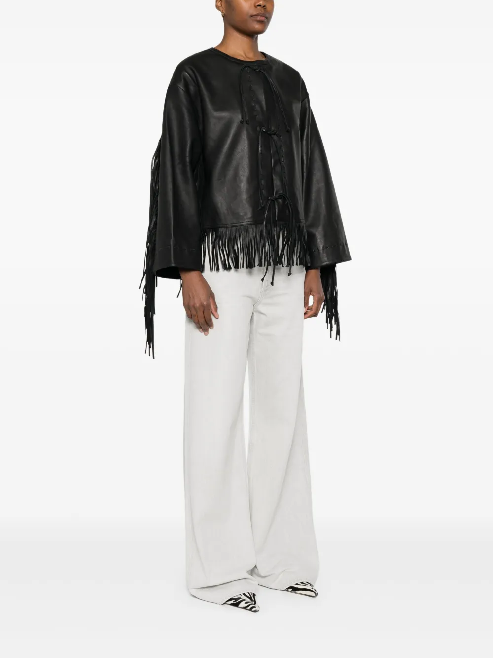 Shop By Malene Birger Zoena Leather Jacket
