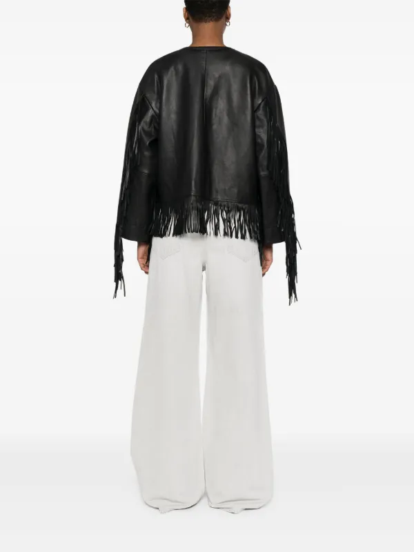 レザージャケット　BY MALENE BIRGER Beatrisse leather jacket - Buy Coats & Jackets online | By