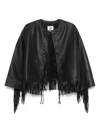 By Malene Birger Zoena Leather Jacket | Black | FARFETCH