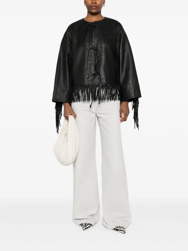 By Malene Birger Zoena レザージャケット | ブラック | FARFETCH JP