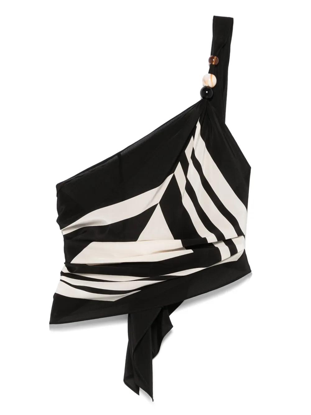 SIR. printed top | Black | Image 1