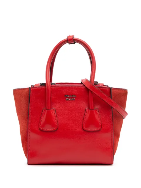 Prada Pre-Owned 2000-2024 Small Glace Calf Twin Pocket satchel