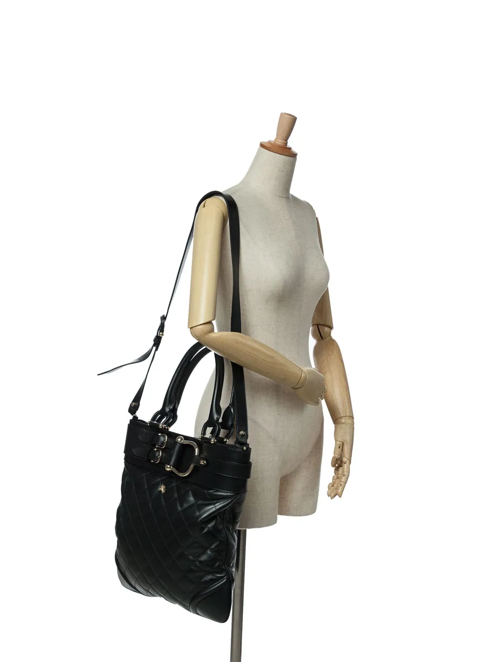Burberry Pre-Owned 2000-2017 Quilted Leather Hillgate Convertible Tote satchel | Pre-Owned | Image 2