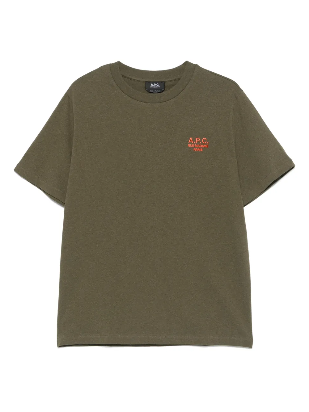 A.P.C. logo-print T-shirt | Green | Image 1