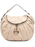 Gucci Pre-Owned 2016-2024 Medium Pebbled Calfskin Icon Bit satchel - White