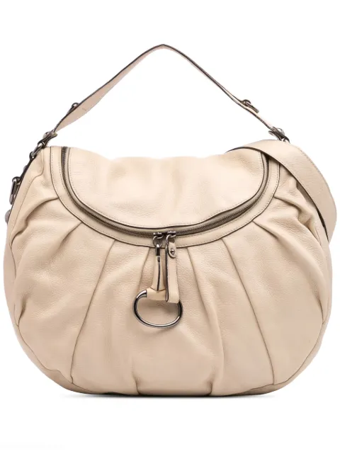 Gucci Pre-Owned 2016-2024 Medium Pebbled Calfskin Icon Bit satchel