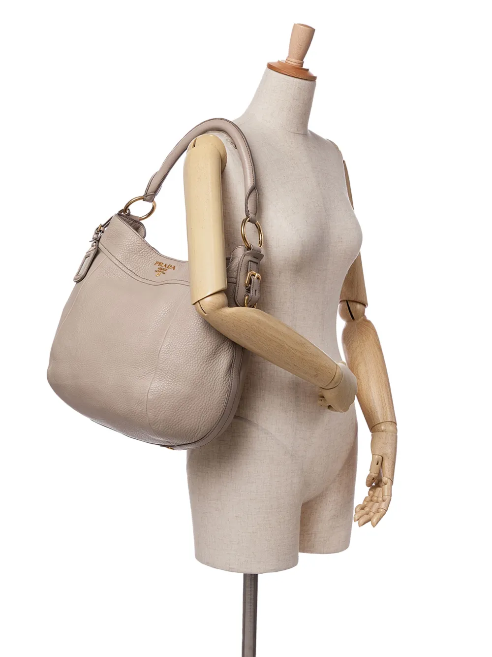 Prada Pre-Owned 2000-2024 Vitello Daino Side Buckle hobo bag | Pre-Owned | Image 2