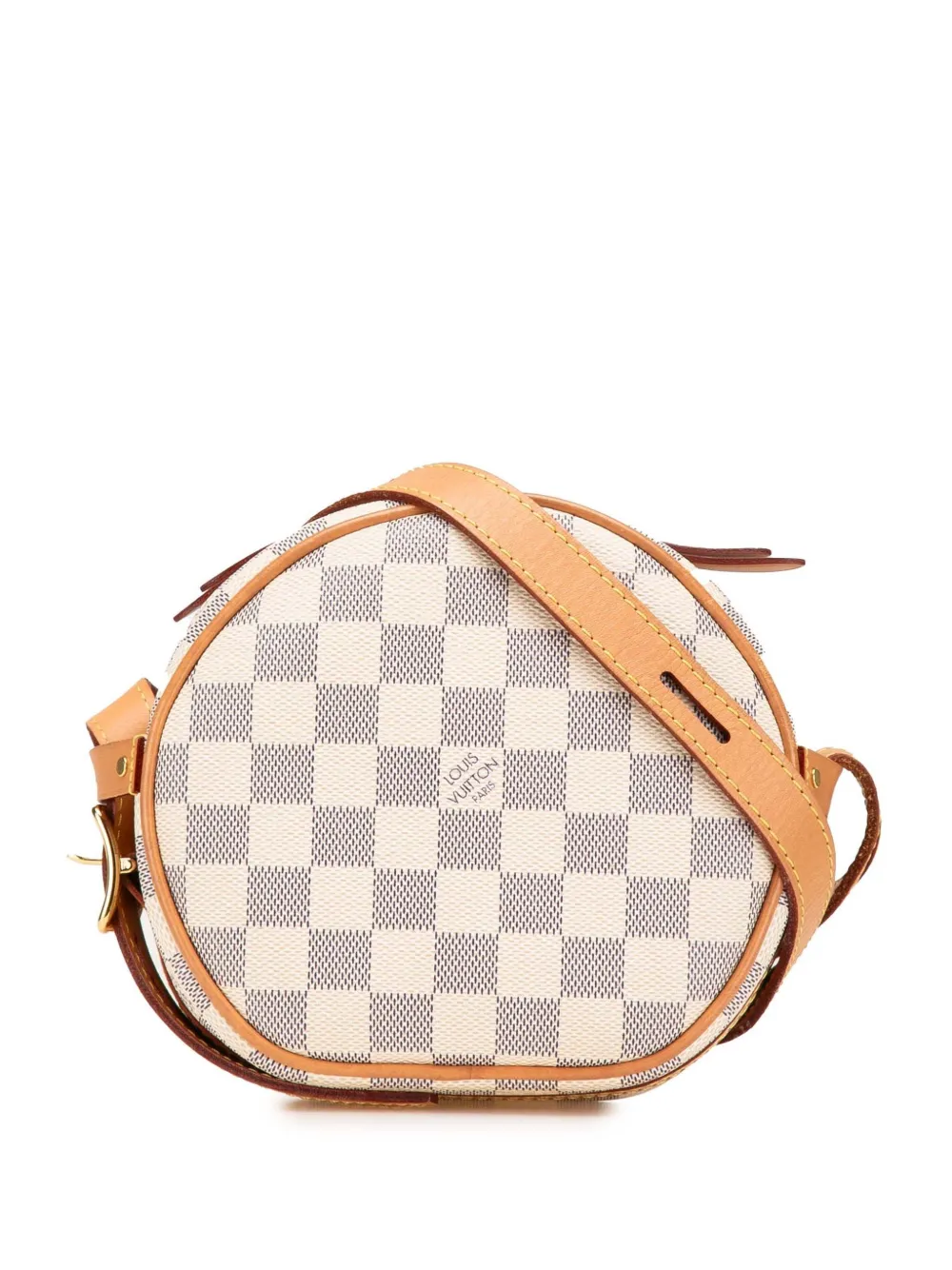 Pre-owned Louis Vuitton 2020 Damier Azur Boite Chapeaux Souple Pm Crossbody Bag