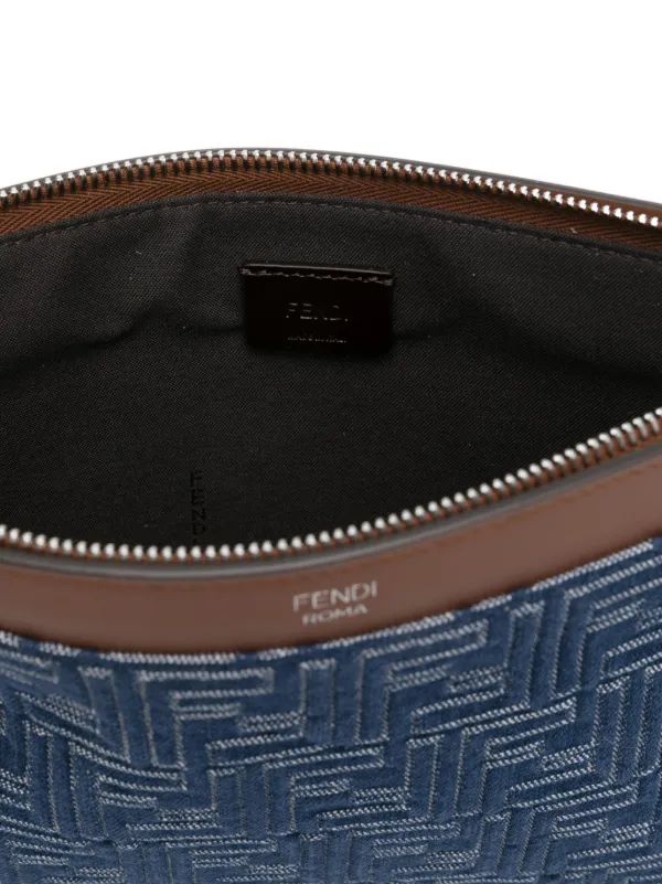 FENDI モノグラム クラッチバッグ | ブルー | FARFETCH JP