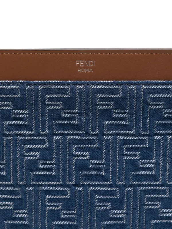 Fendi モノグラム クラッチバッグ FENDI モノグラム クラッチバッグ | ブラック | FARFETCH JP