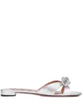 Aquazzura Very Bow Tie Crystal sandals - Grey