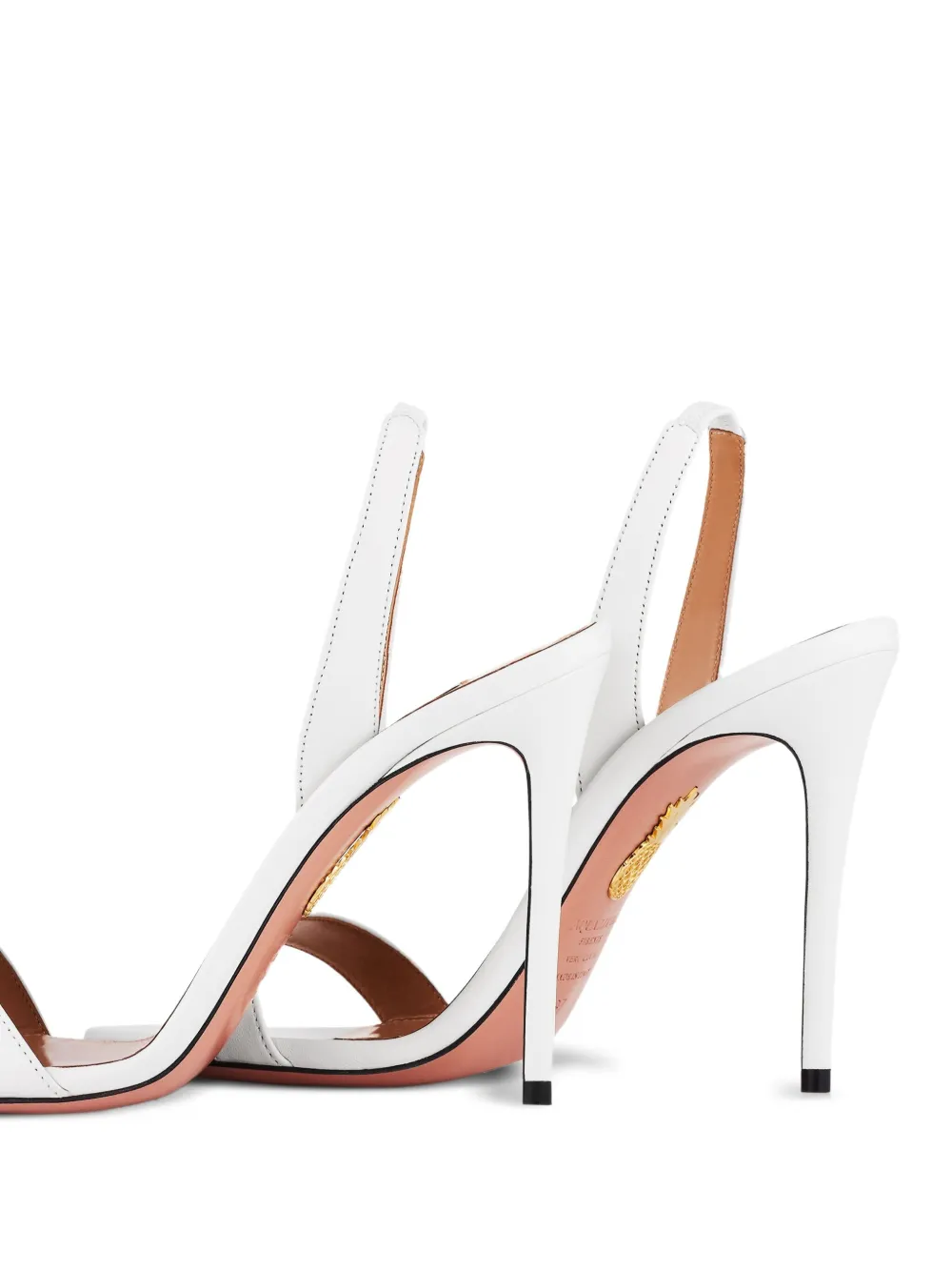 Aquazzura 105mm So Nude sandals White