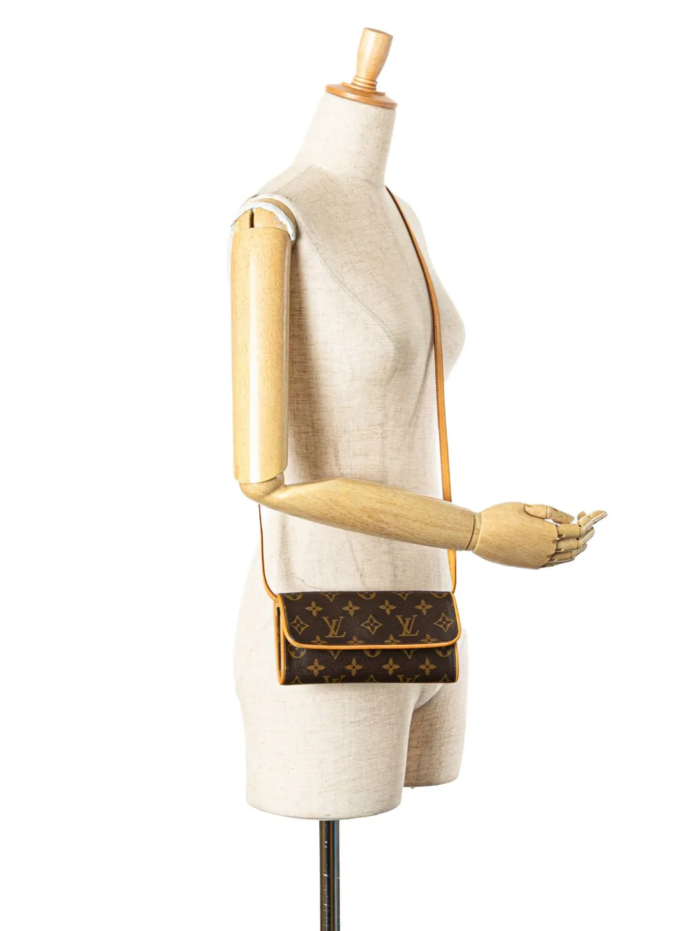 Louis Vuitton Pre-Owned 2000 Monogram Pochette Twin PM crossbody bag | Pre-Owned | Image 2
