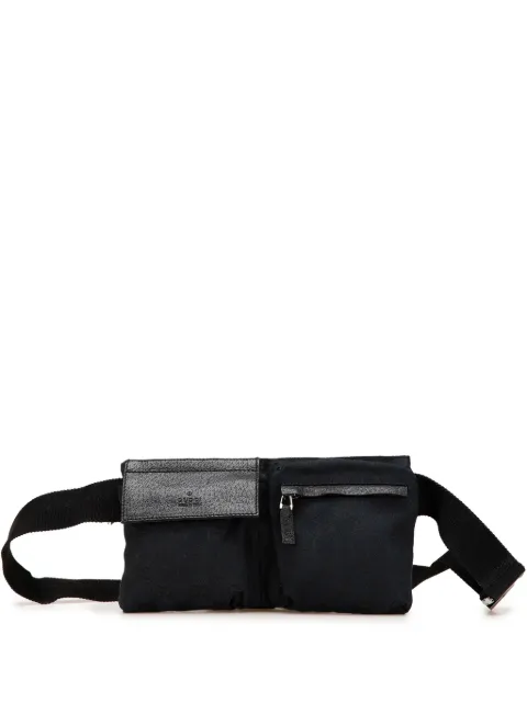Gucci Pre-Owned 2000-2015 GG Canvas Double Pocket belt bag