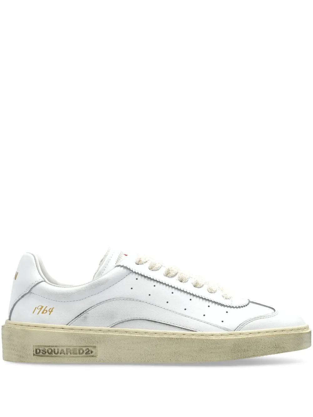 DSQUARED2 leather sneakers White