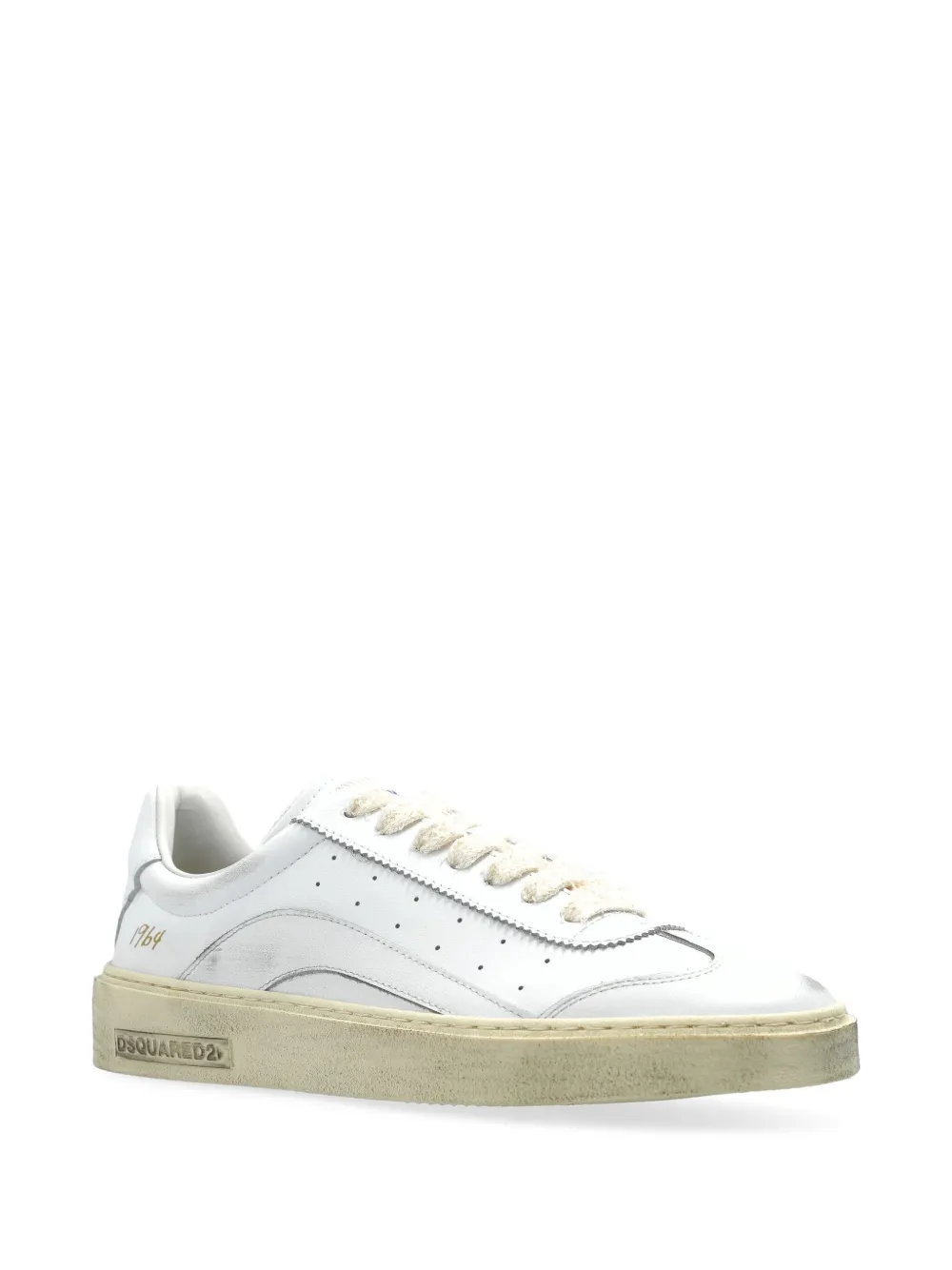 DSQUARED2 Leren sneakers - Wit