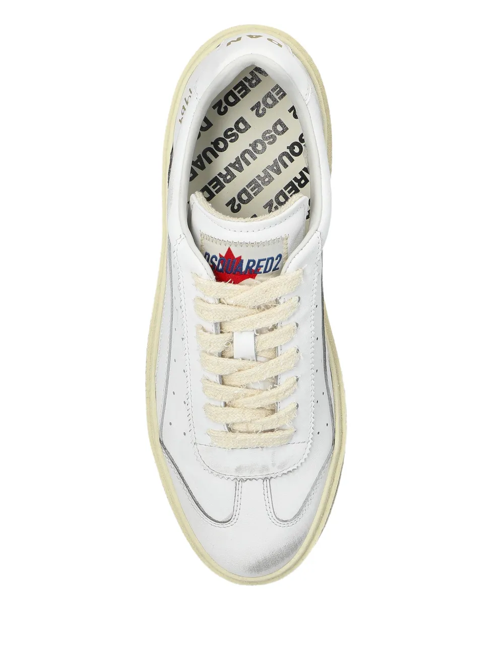 DSQUARED2 leather sneakers White