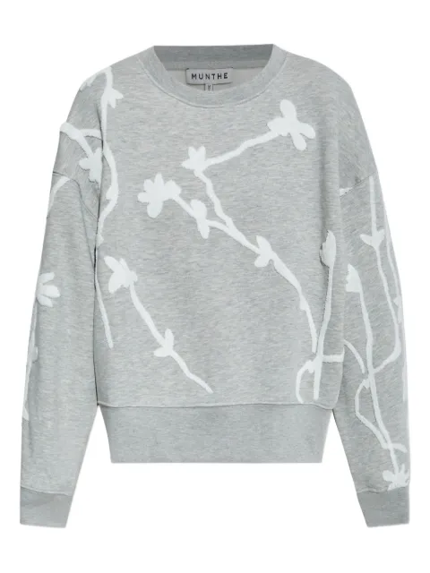 MUNTHE floral-appliqué sweatshirt
