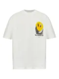 AllSaints Party Wave smiley-graphic cotton T-shirt - White