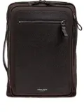 Giorgio Armani logo-motif backpack - Brown