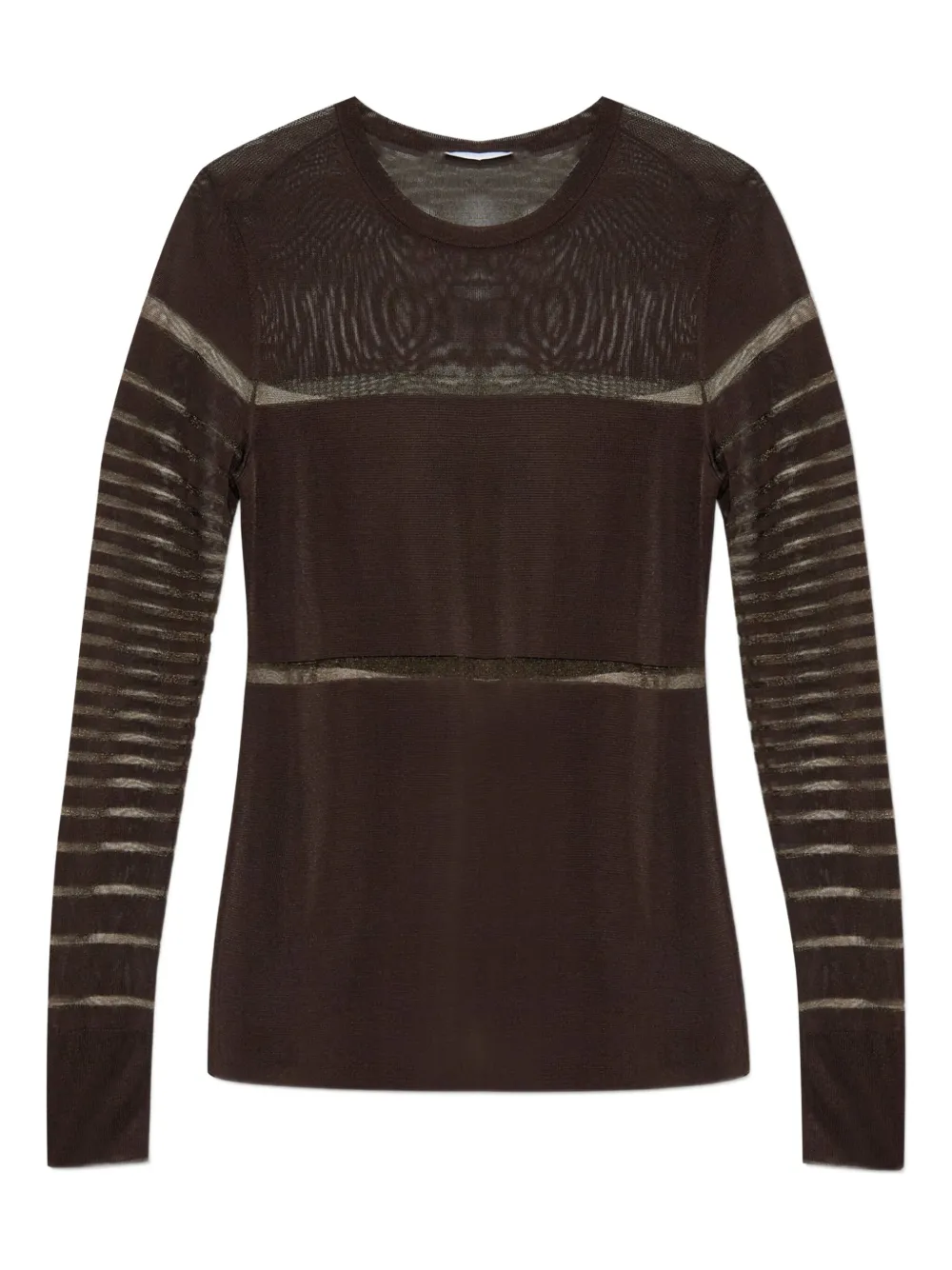 Helmut Lang layered long-sleeve top | Brown | Image 1